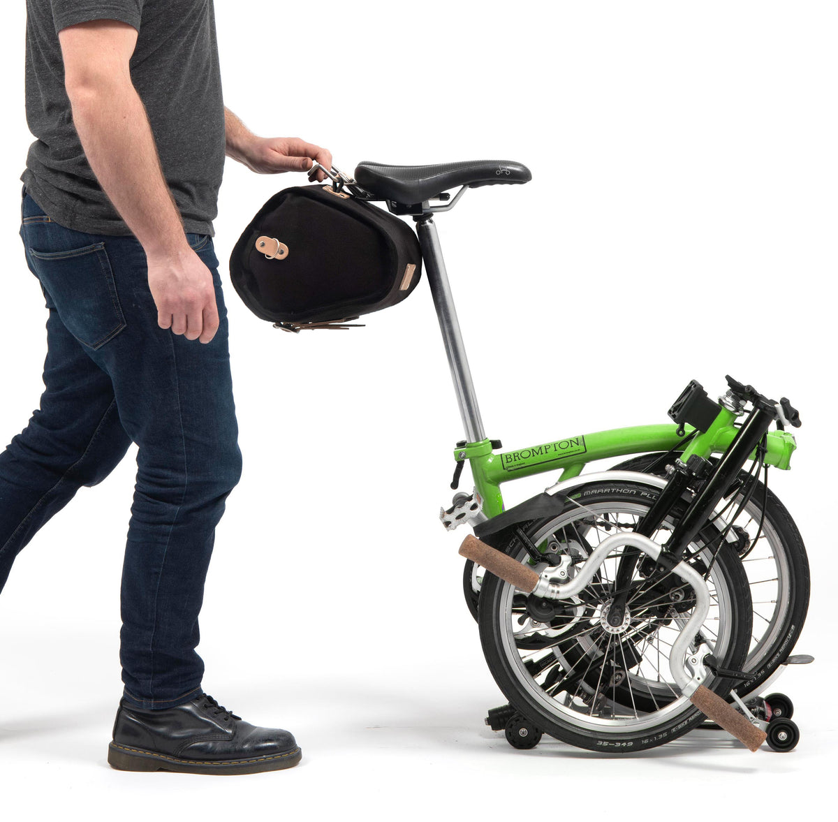 Marvin Saddle Bag and Quick-release Mount Kit for Brompton