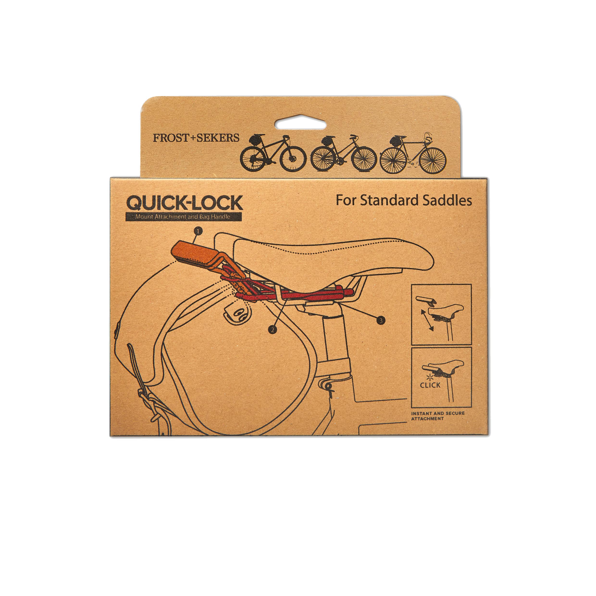 Quick release bag mount for any bike