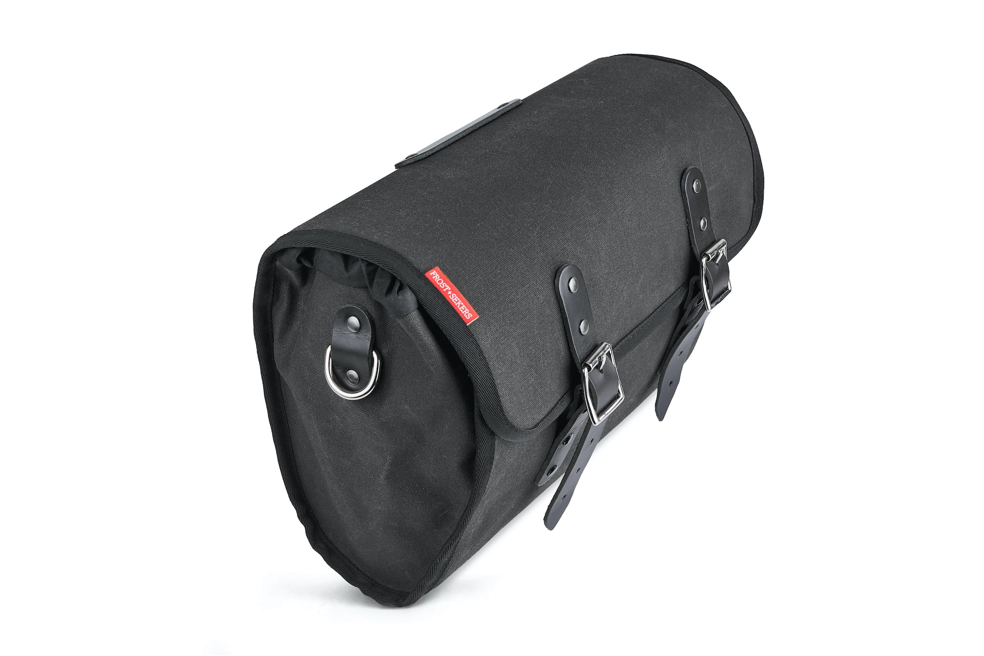 Compact saddle or handlebar bag for bike touring and Bromptons